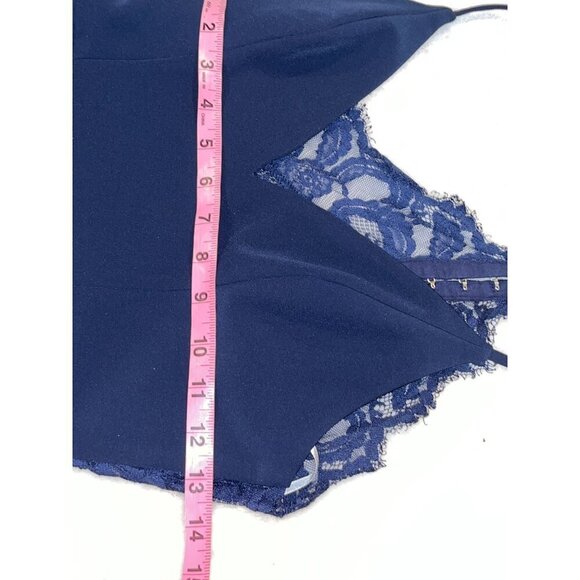 Lovers and Friends Navy Blue Helena Gown Maxi Dress Women size 4 - Picture 9 of 12